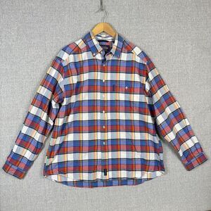 Rough Stock Panhandle Slim Plaid Button Down Cotton Shirt Western Casual‎ XL